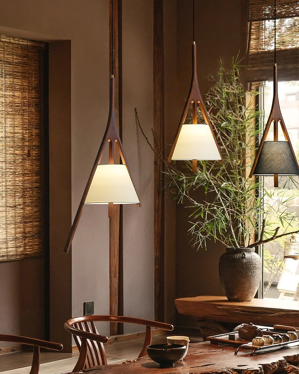 Rhodenelle Fabric Pendant Light-Moonnatur