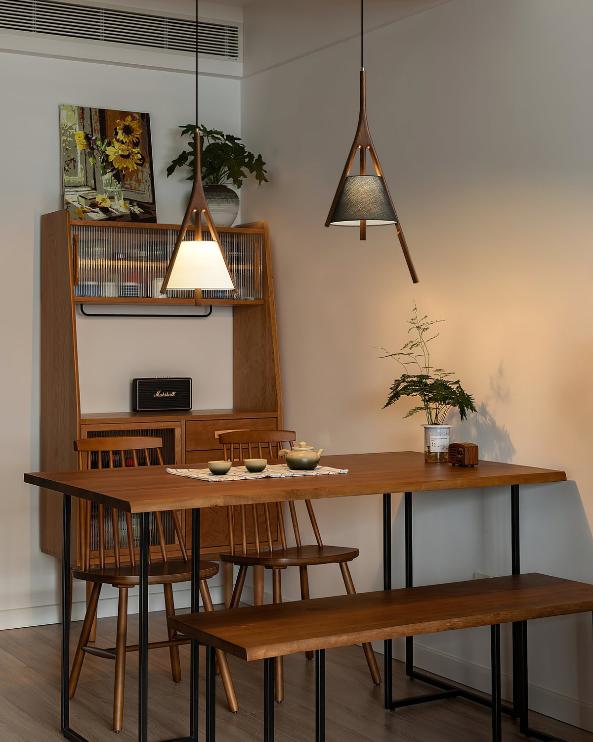 Rhodenelle Fabric Pendant Light-Moonnatur