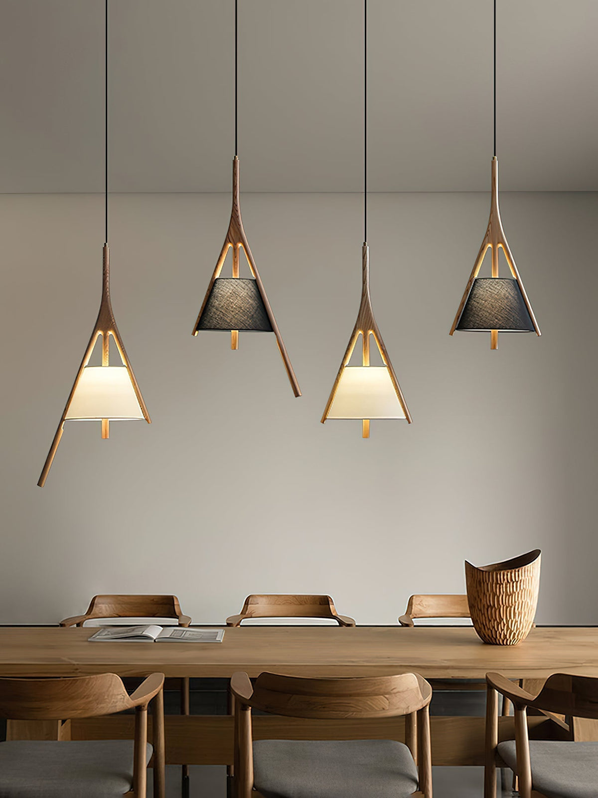 Rhodenelle Fabric Pendant Light-Moonnatur