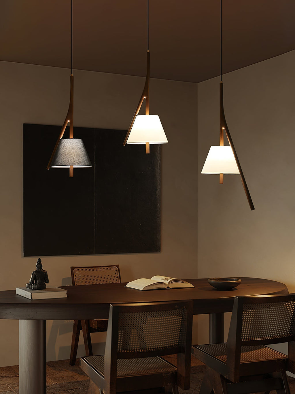 Rhodenelle Fabric Pendant Light-Moonnatur