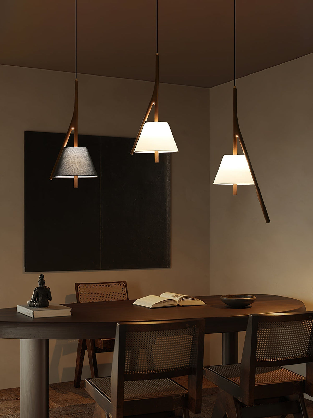 Rhodenelle Fabric Pendant Light-Moonnatur