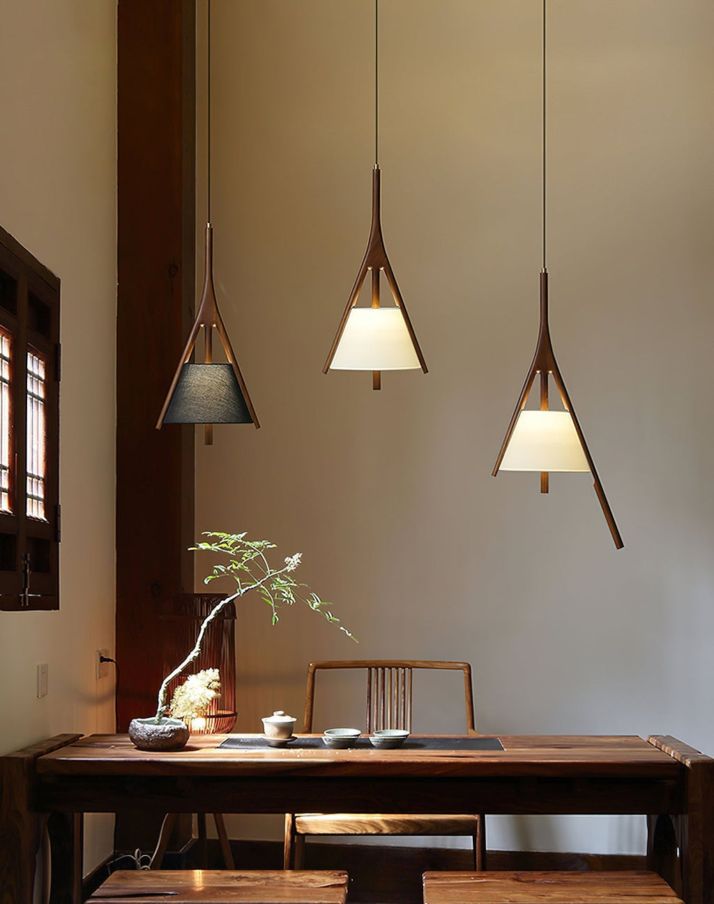 Rhodenelle Fabric Pendant Light-Moonnatur