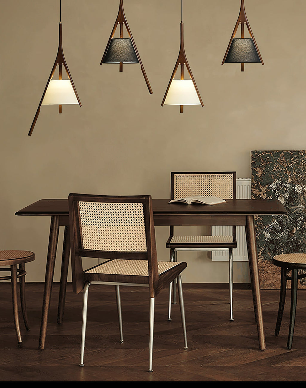 Rhodenelle Fabric Pendant Light-Moonnatur