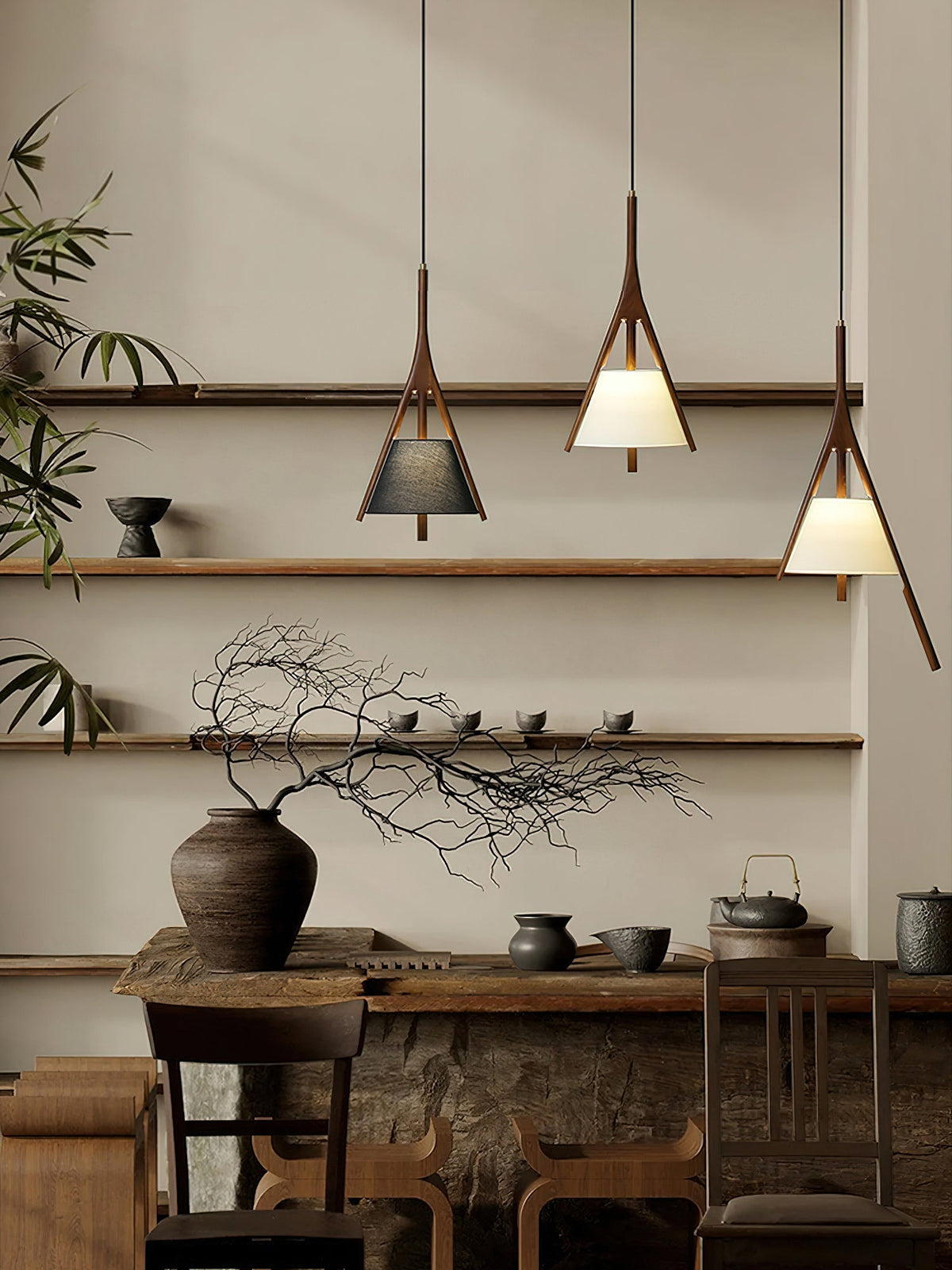 Rhodenelle Fabric Pendant Light-Moonnatur