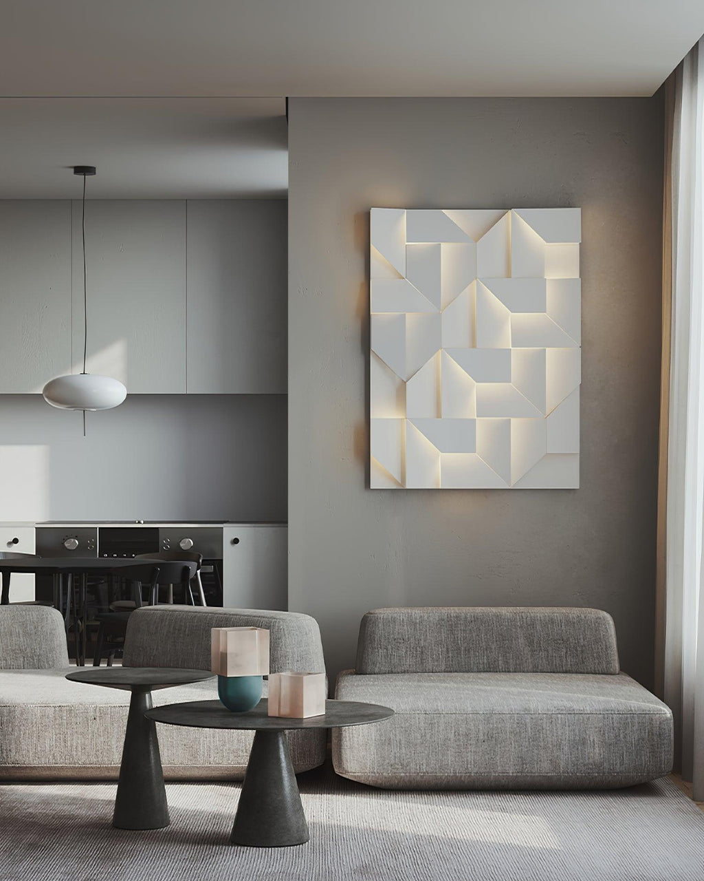 Casteris Aluminium Wall Light-Moonnatur