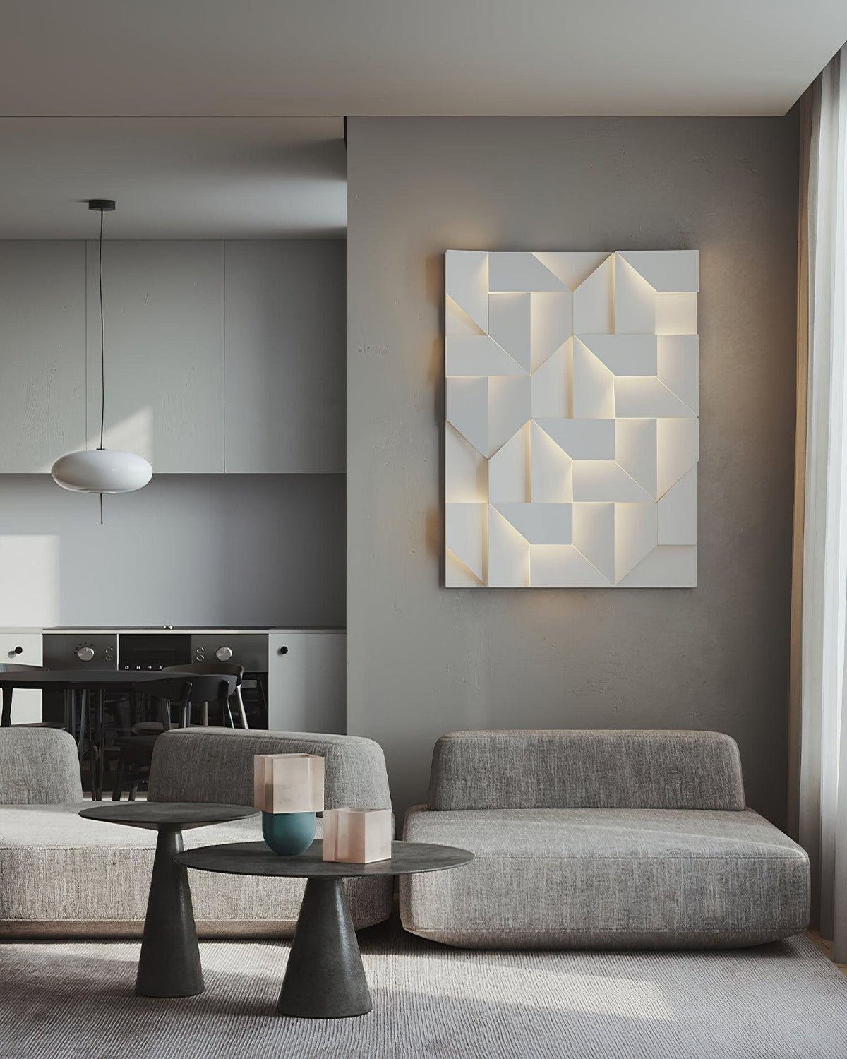Casteris Aluminium Wall Light-Moonnatur