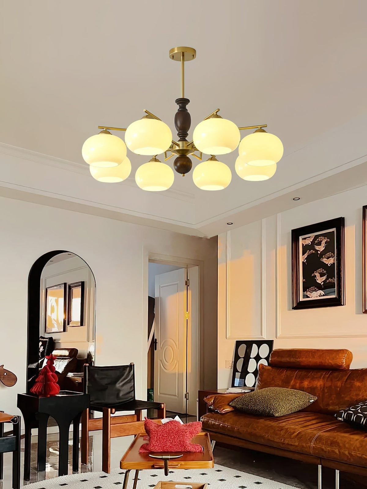 Perenlyn Glass Chandelier-Moonnatur