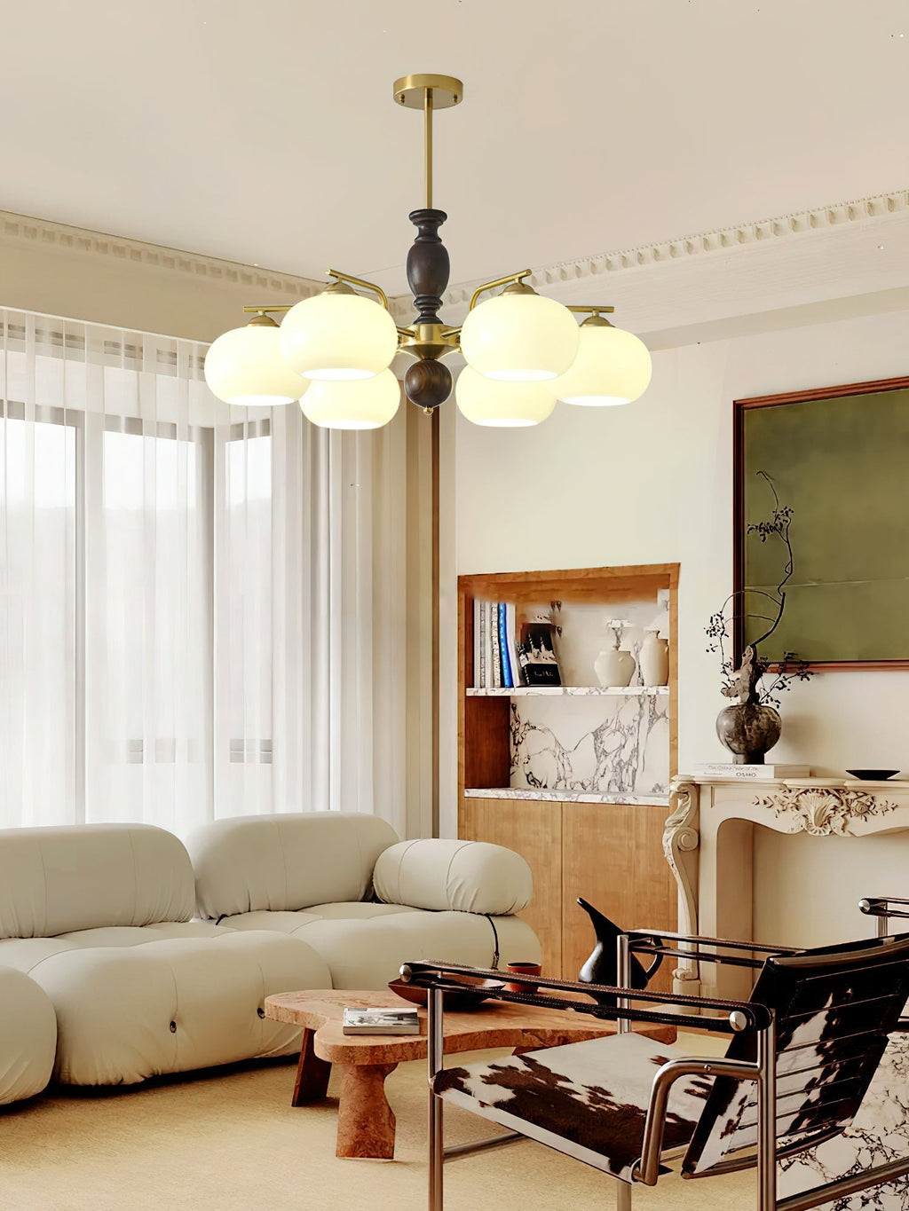 Perenlyn Glass Chandelier-Moonnatur