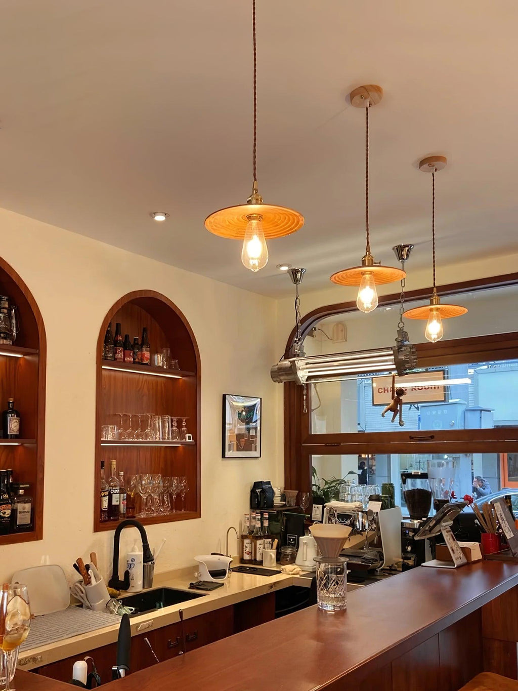 Elrenwyn Walnut Pendant Light-Moonnatur