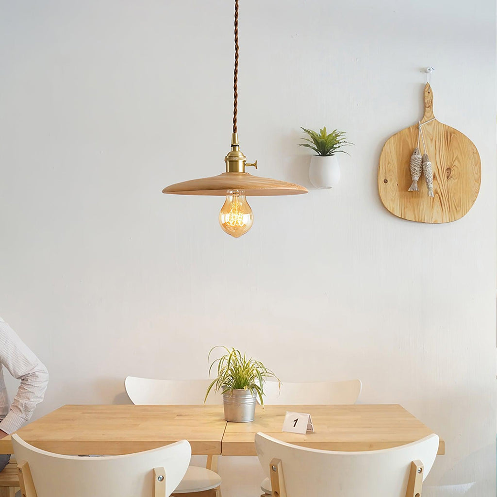Elrenwyn Walnut Pendant Light-Moonnatur