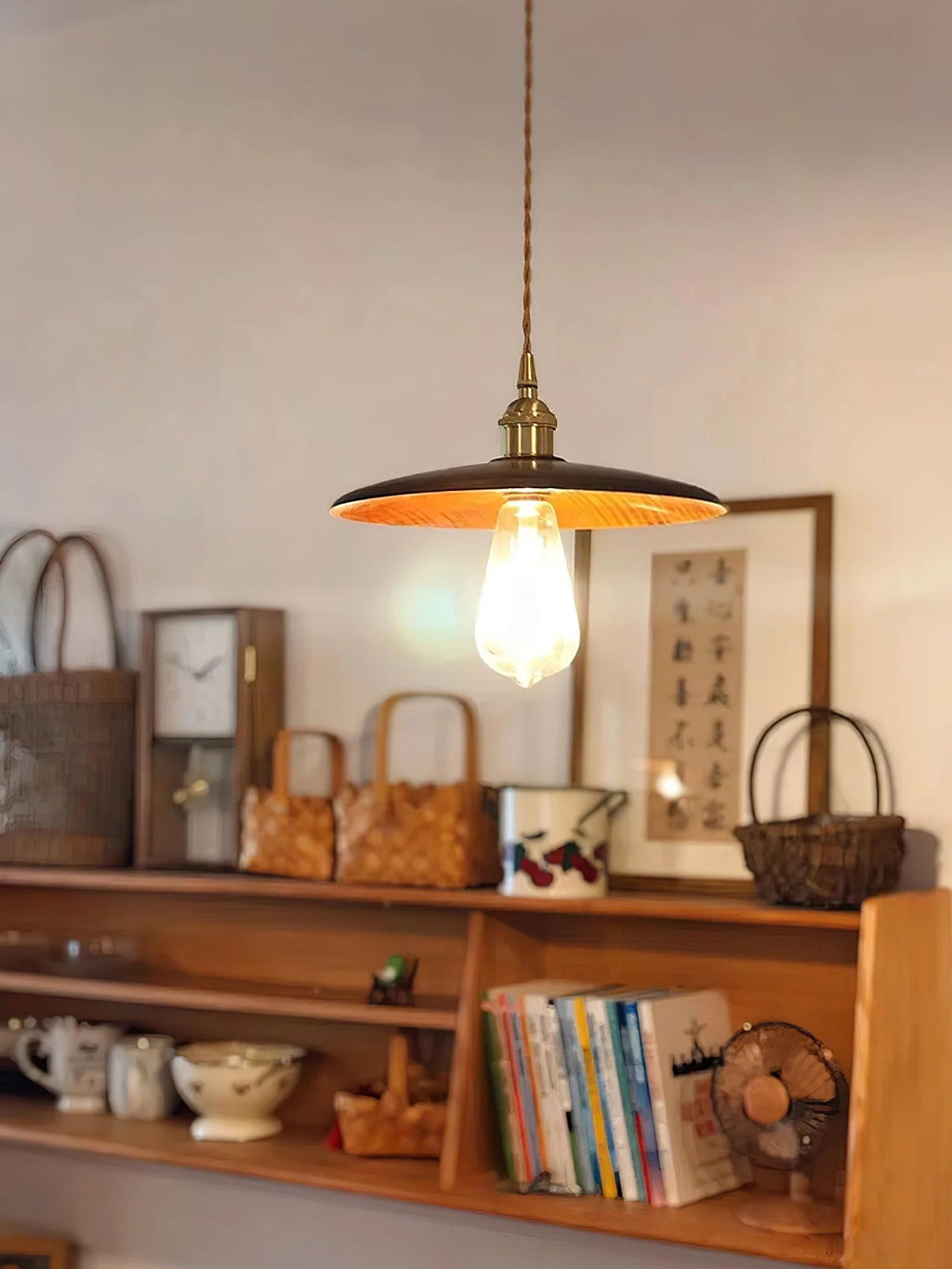 Elrenwyn Walnut Pendant Light-Moonnatur