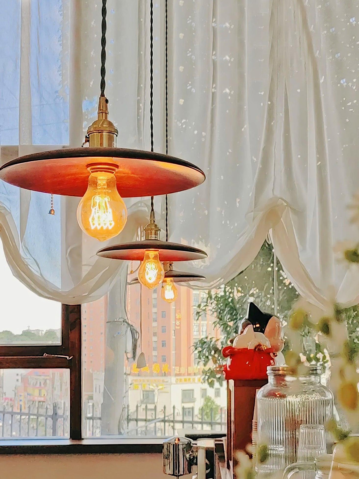 Elrenwyn Walnut Pendant Light-Moonnatur