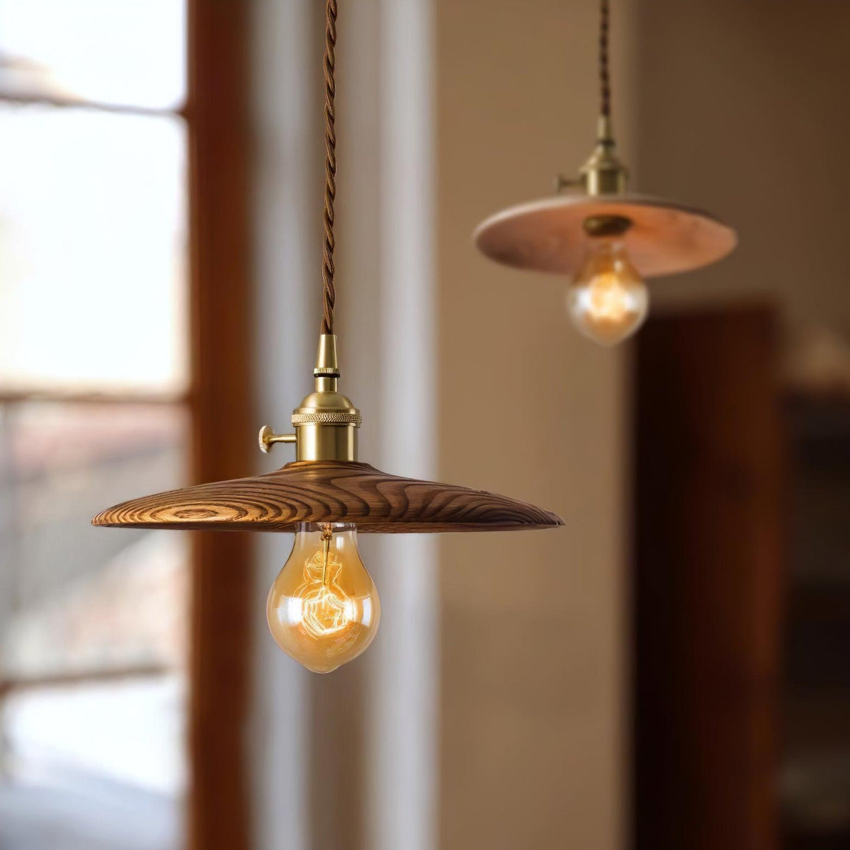 Elrenwyn Walnut Pendant Light-Moonnatur