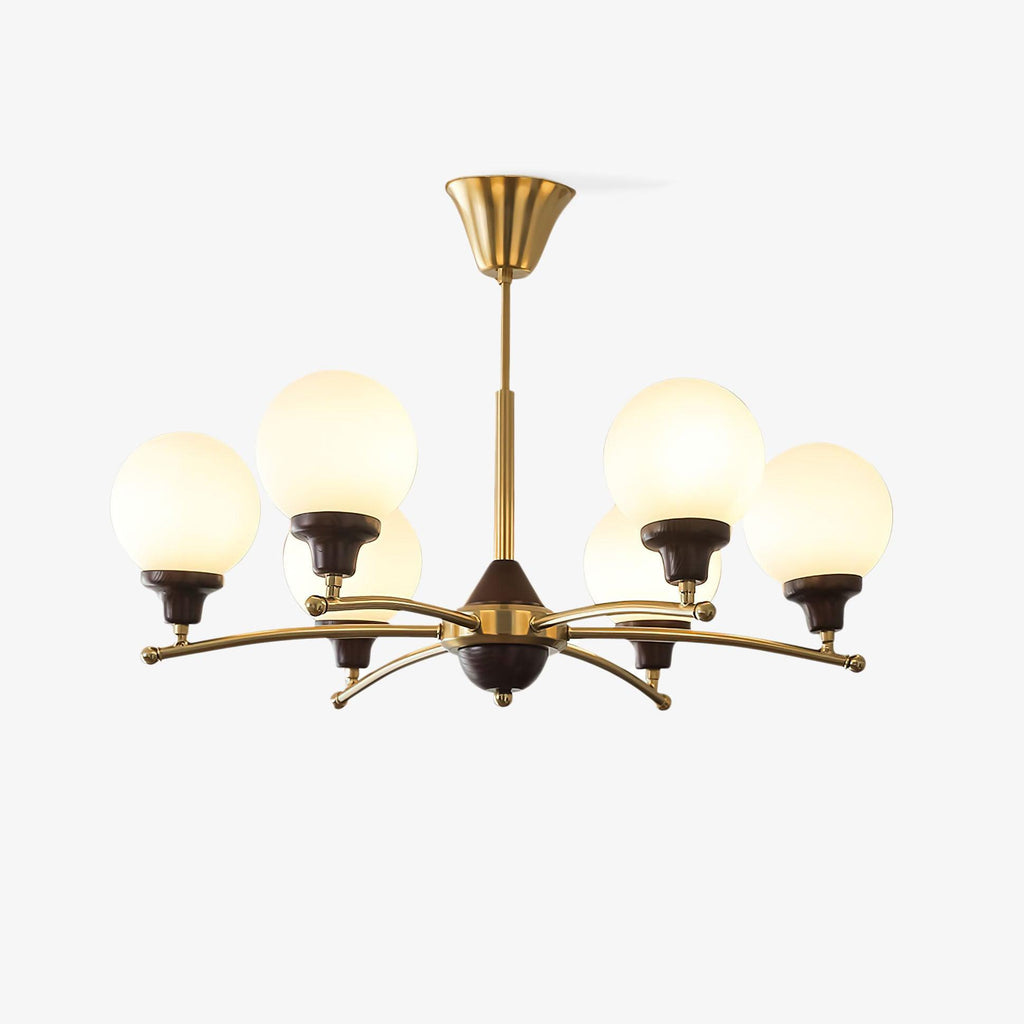 Quenis Walnut Chandelier-Moonnatur