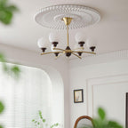 Quenis Walnut Chandelier-Moonnatur