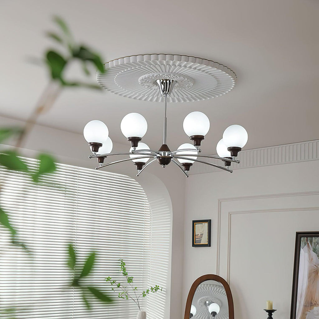 Quenis Walnut Chandelier-Moonnatur