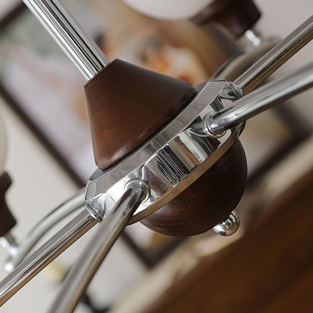 Quenis Walnut Chandelier-Moonnatur