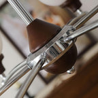 Quenis Walnut Chandelier-Moonnatur