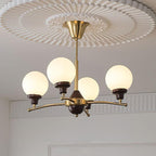 Quenis Walnut Chandelier-Moonnatur
