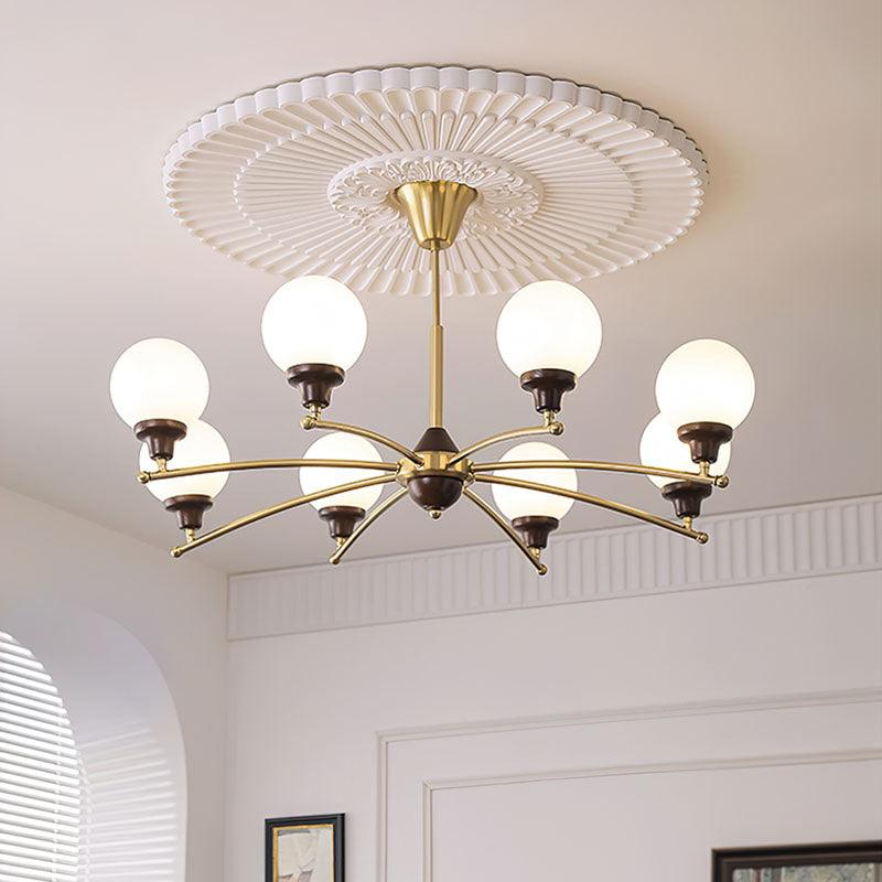 Quenis Walnut Chandelier-Moonnatur