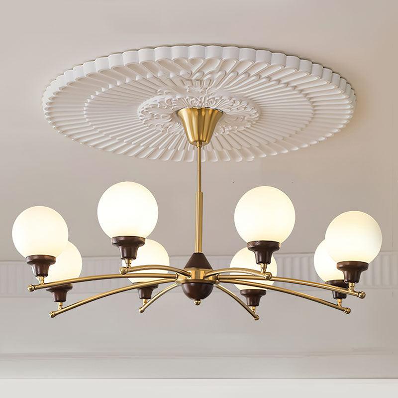 Quenis Walnut Chandelier-Moonnatur