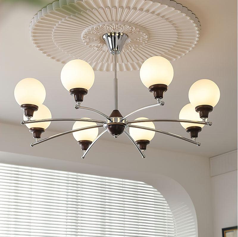 Quenis Walnut Chandelier-Moonnatur