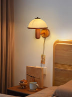 Valenena Oak Wood Wall Light-Moonnatur