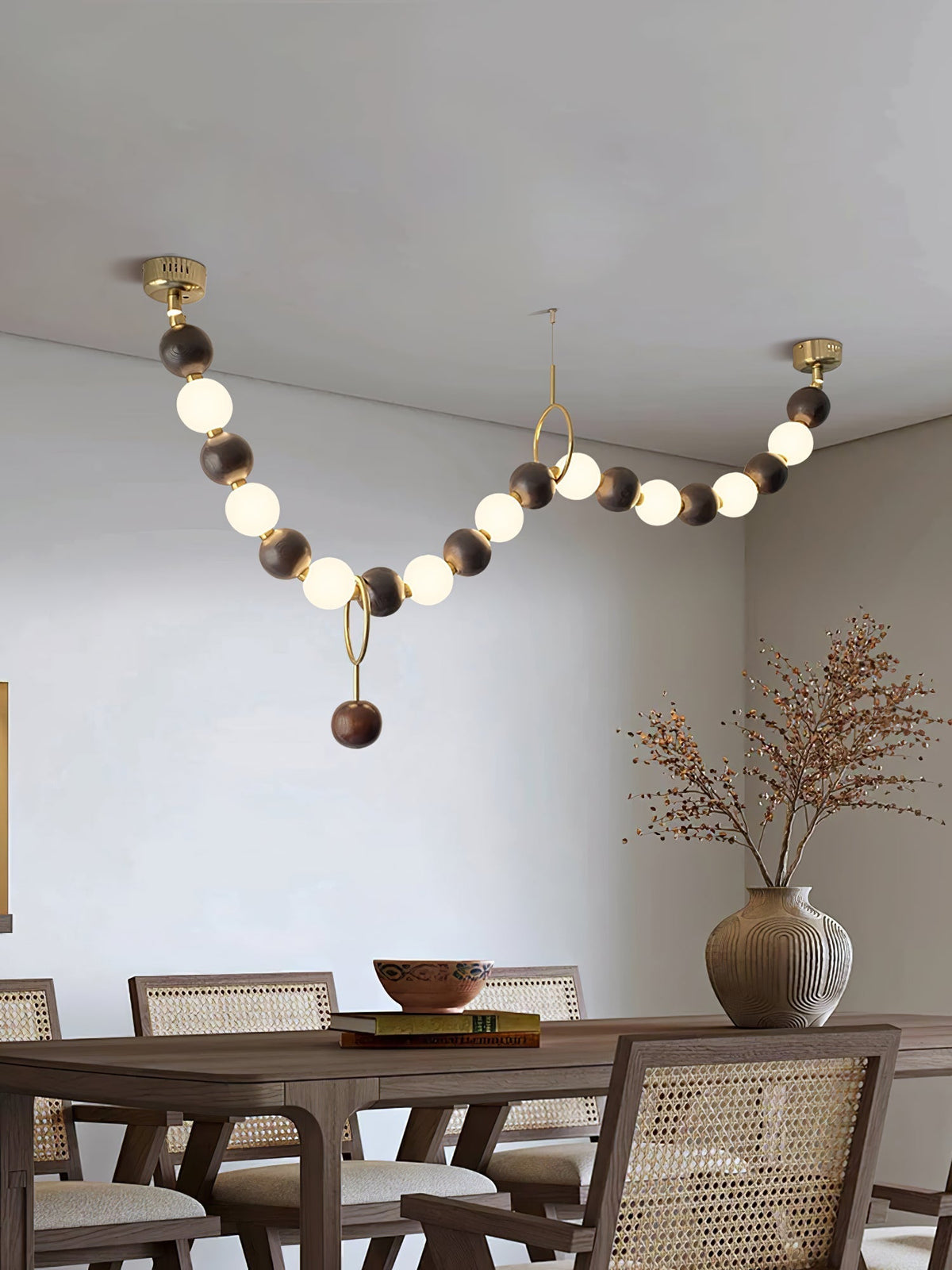 Serenaria Wood Chandelier-Moonnatur