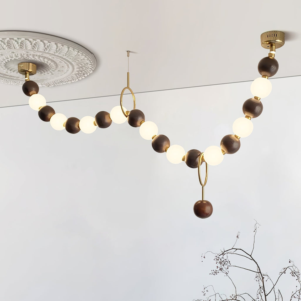 Serenaria Wood Chandelier-Moonnatur