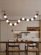 Serenaria Wood Chandelier-Moonnatur