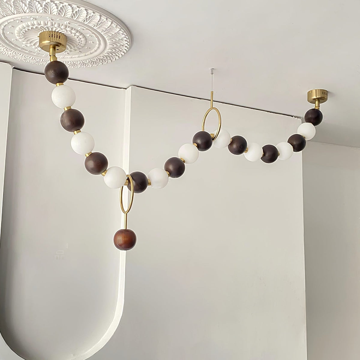 Serenaria Wood Chandelier-Moonnatur