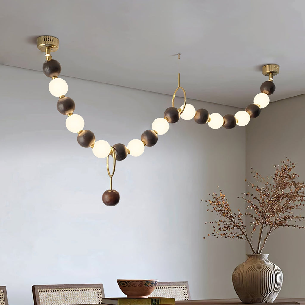 Serenaria Wood Chandelier-Moonnatur