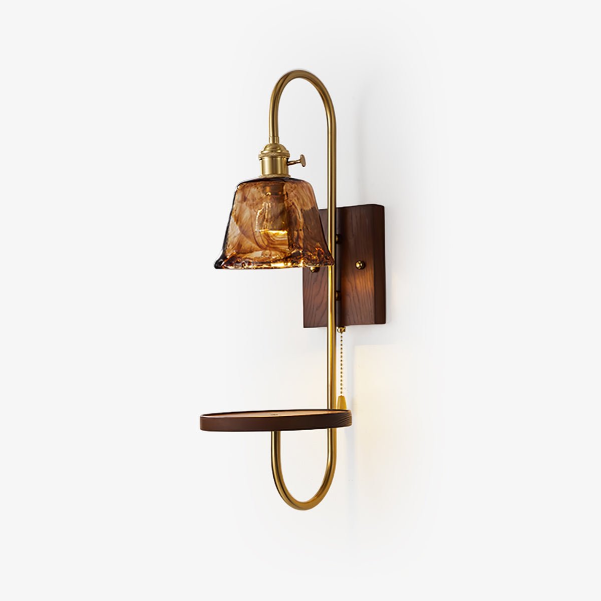 Deldenaria Wood Wall Light-Moonnatur