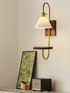 Deldenaria Wood Wall Light-Moonnatur