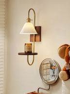 Deldenaria Wood Wall Light-Moonnatur