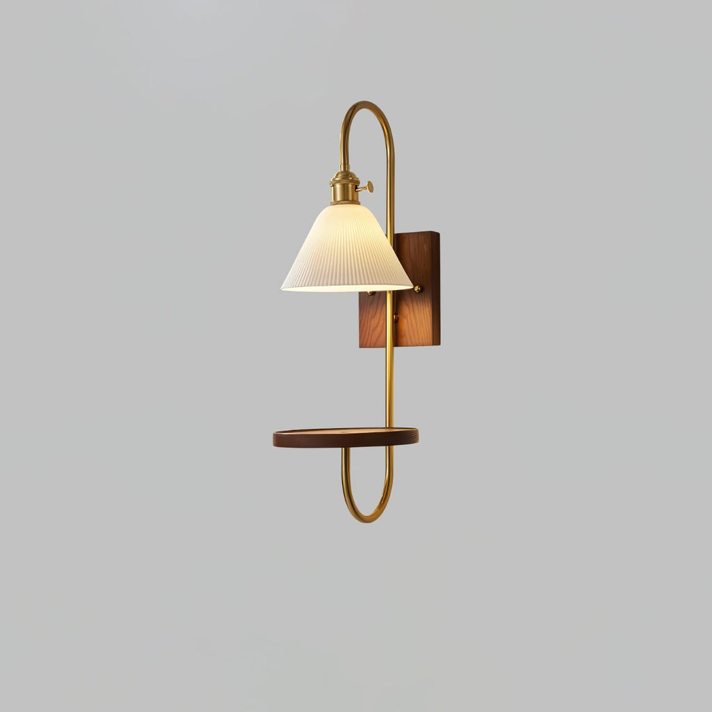 Deldenaria Wood Wall Light-Moonnatur