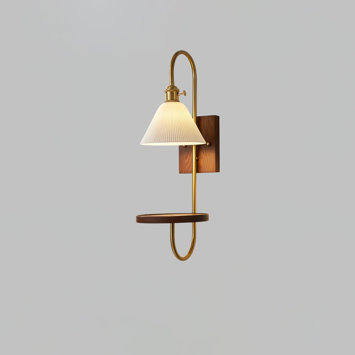 Deldenaria Wood Wall Light-Moonnatur