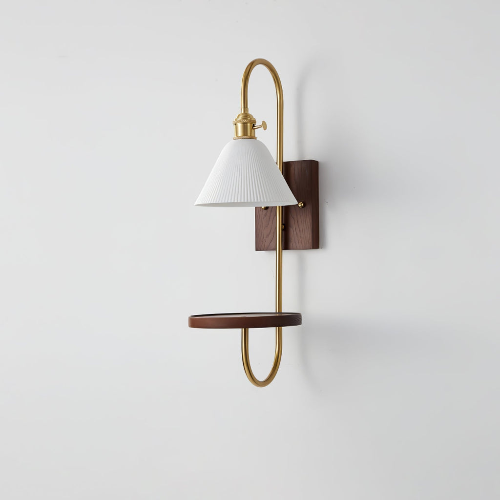 Deldenaria Wood Wall Light-Moonnatur
