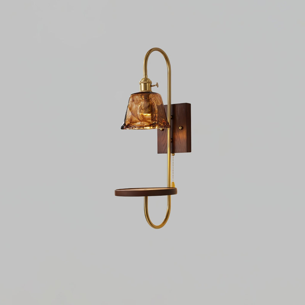 Deldenaria Wood Wall Light-Moonnatur