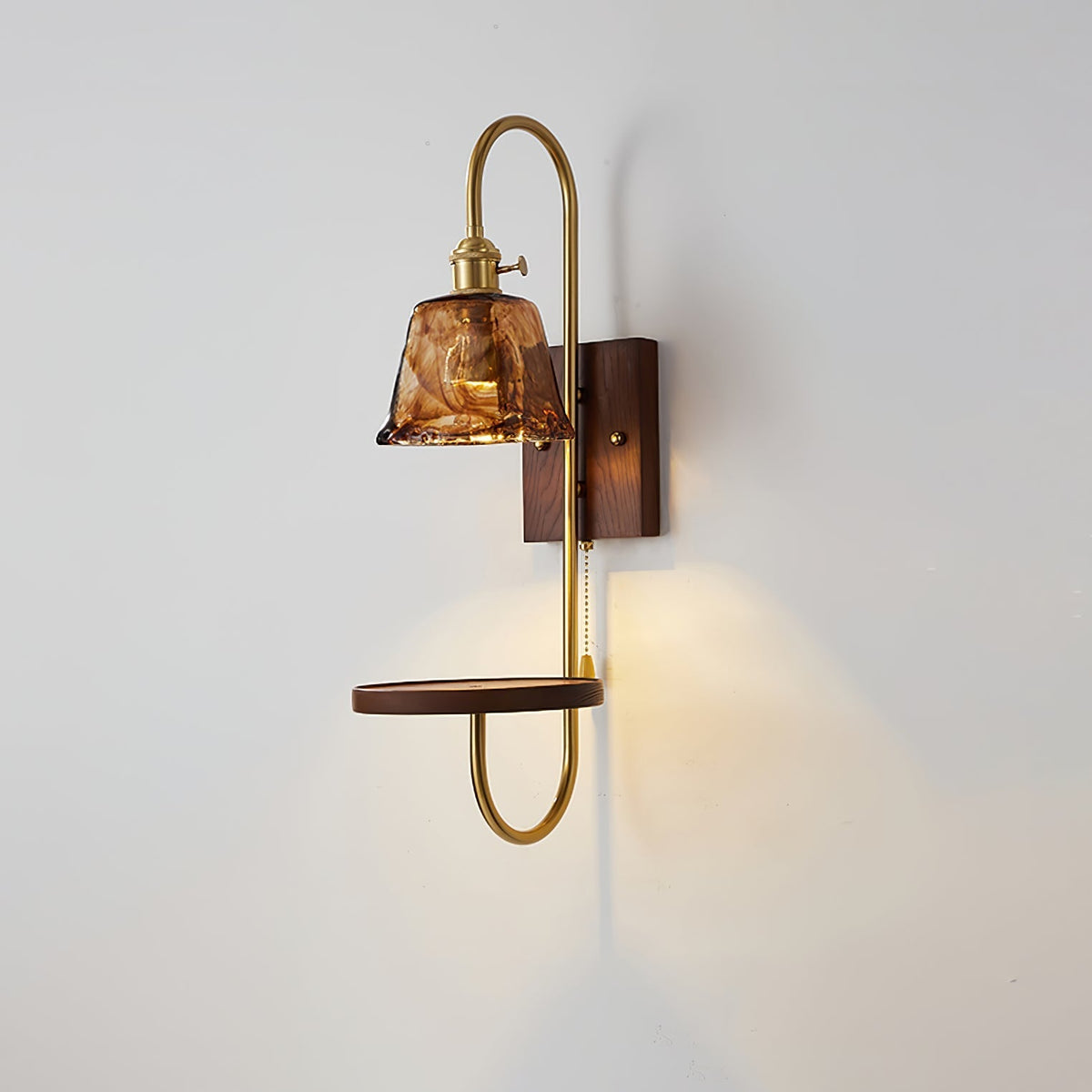 Deldenaria Wood Wall Light-Moonnatur