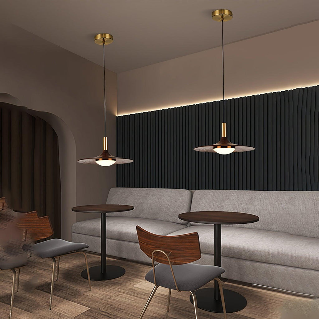 Bellwyn Wood Pendant Light-Moonnatur