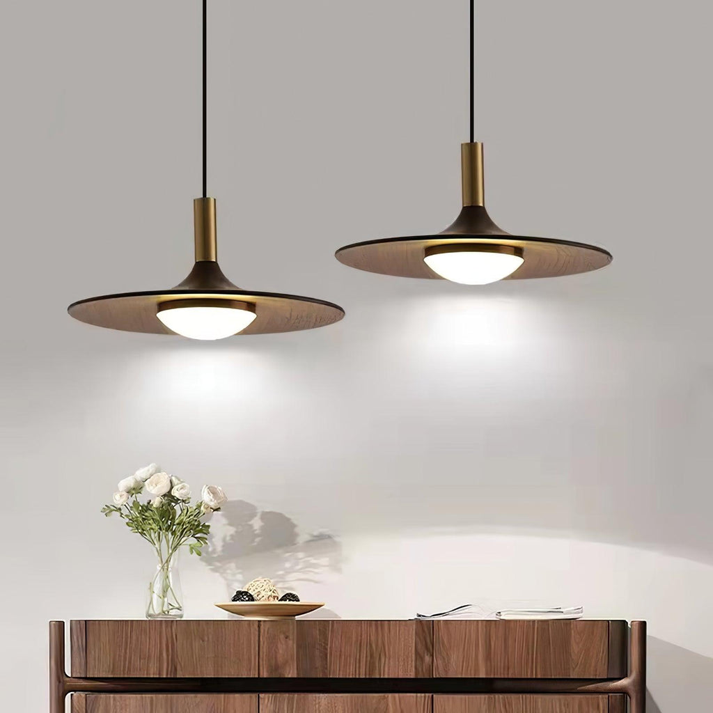 Bellwyn Wood Pendant Light-Moonnatur