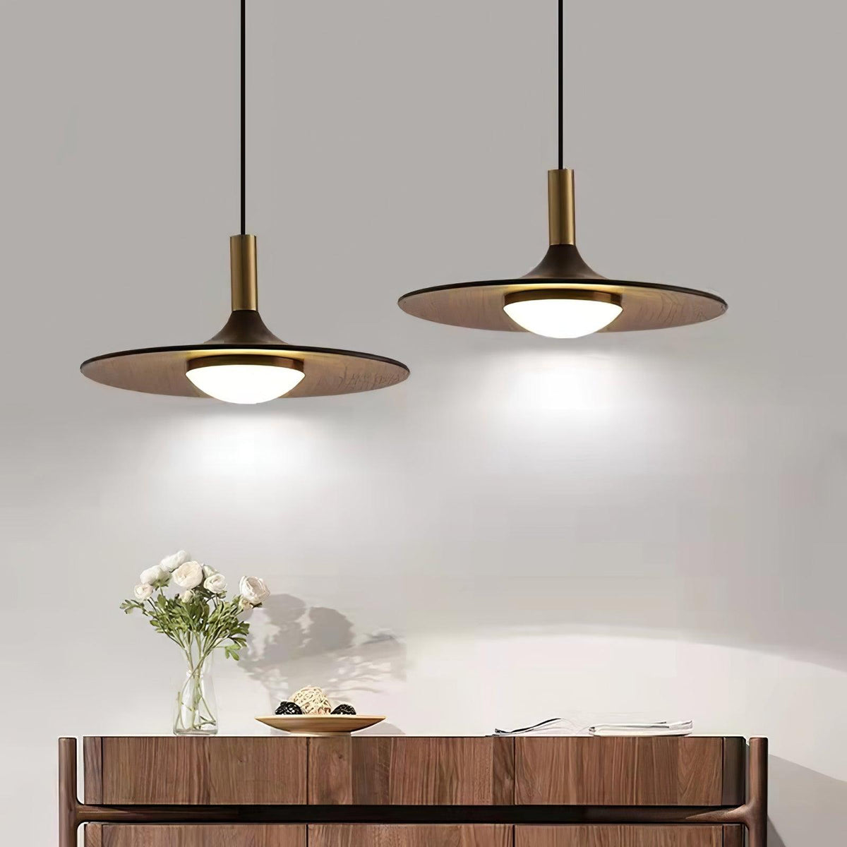 Bellwyn Wood Pendant Light-Moonnatur