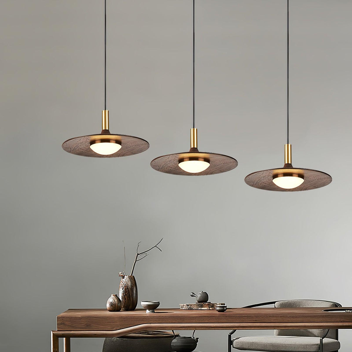 Bellwyn Wood Pendant Light-Moonnatur