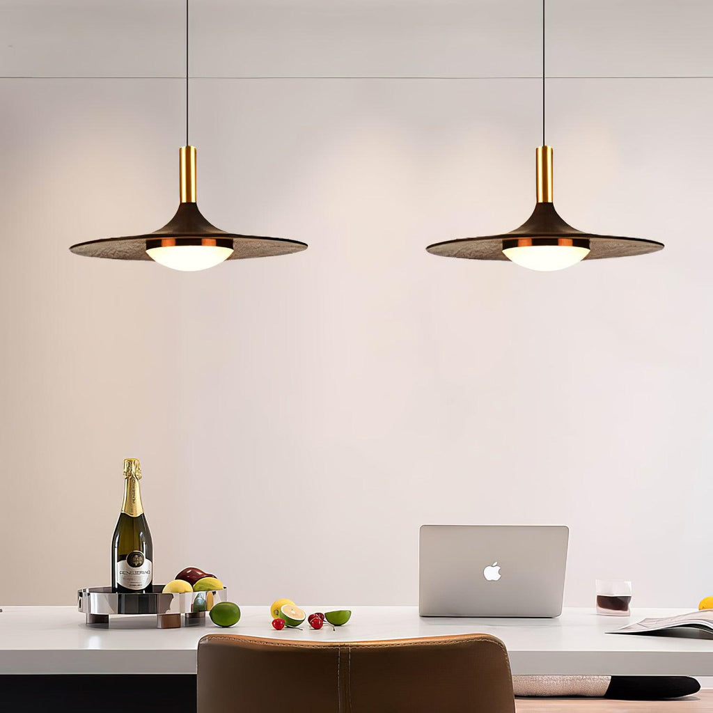 Bellwyn Wood Pendant Light-Moonnatur