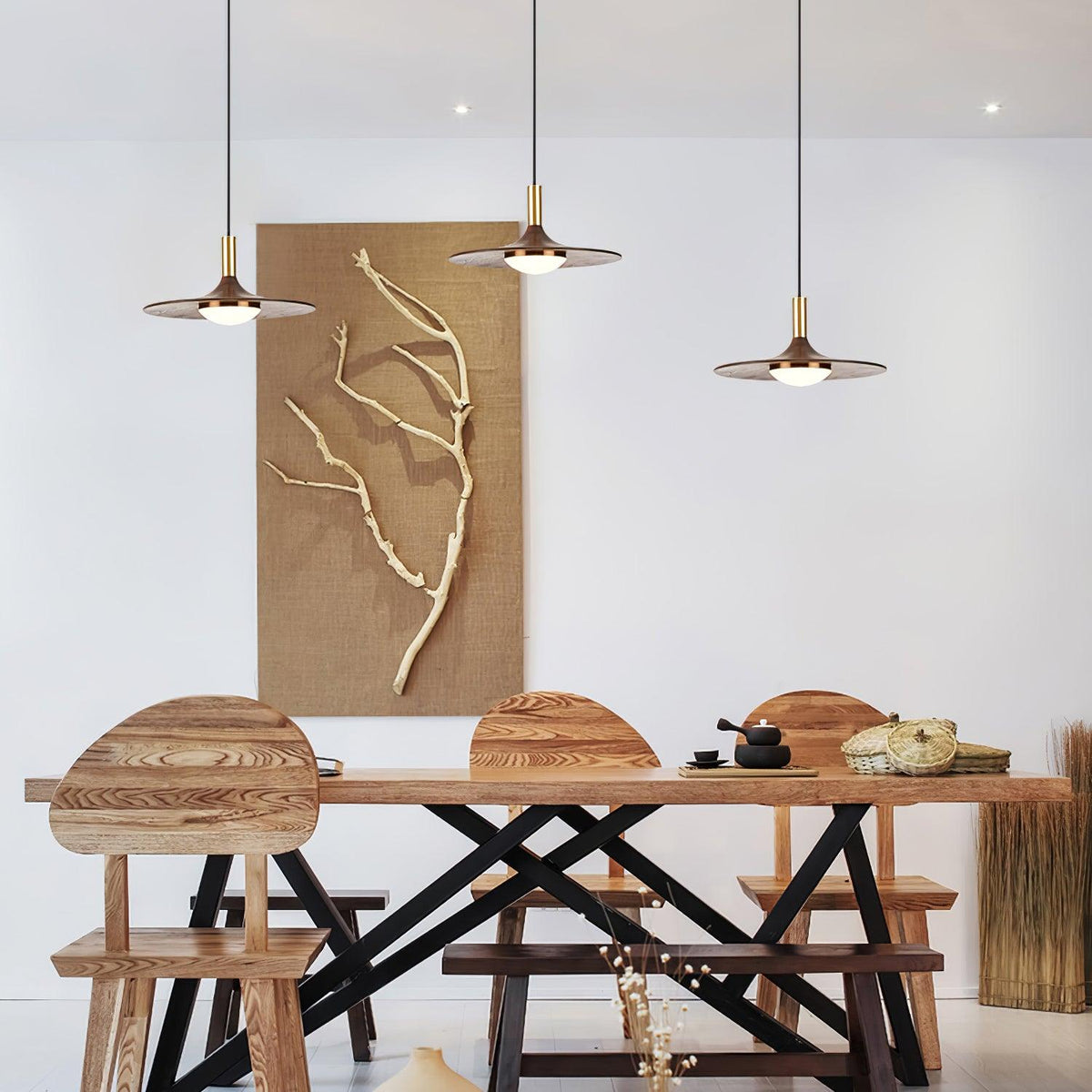 Bellwyn Wood Pendant Light-Moonnatur