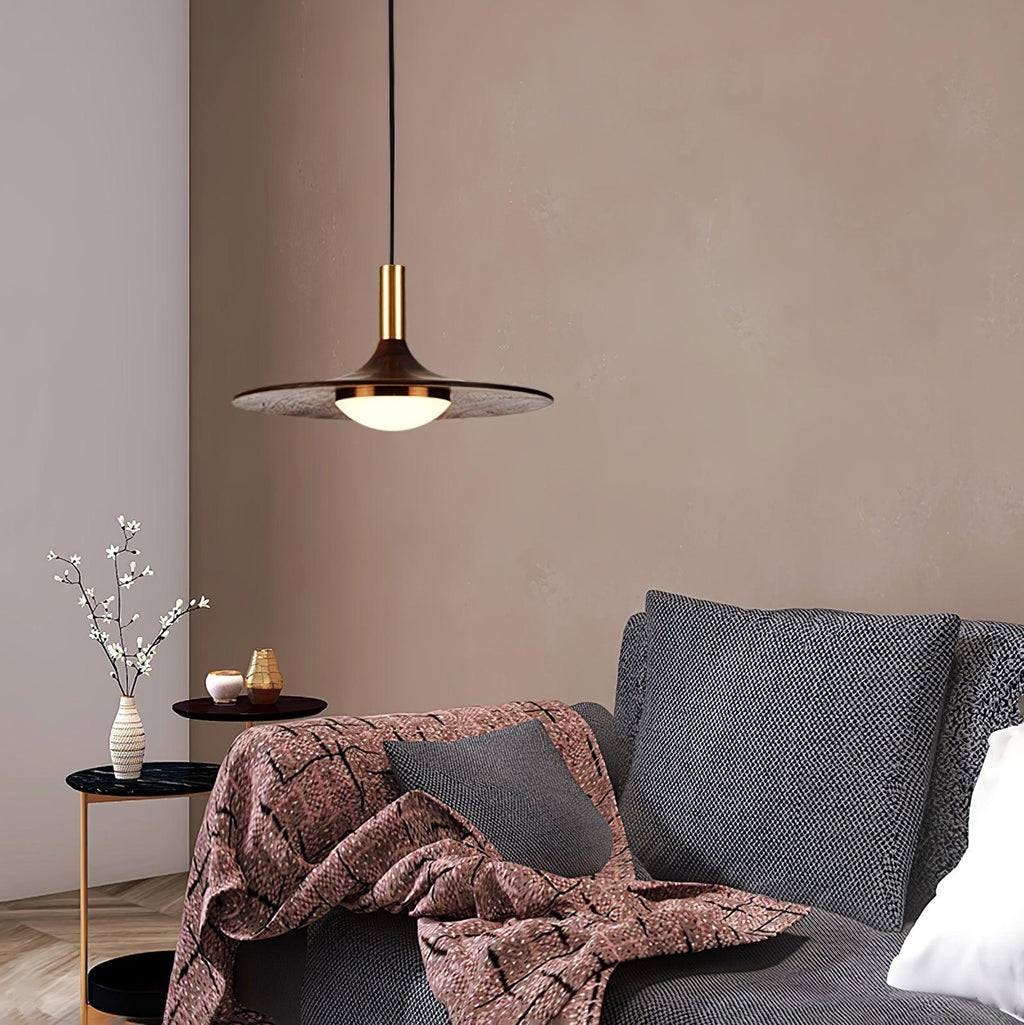 Bellwyn Wood Pendant Light-Moonnatur