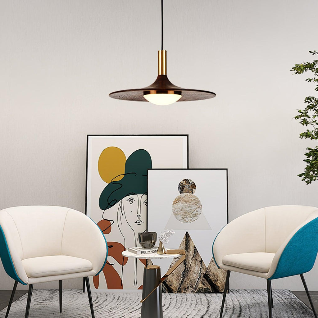 Bellwyn Wood Pendant Light-Moonnatur