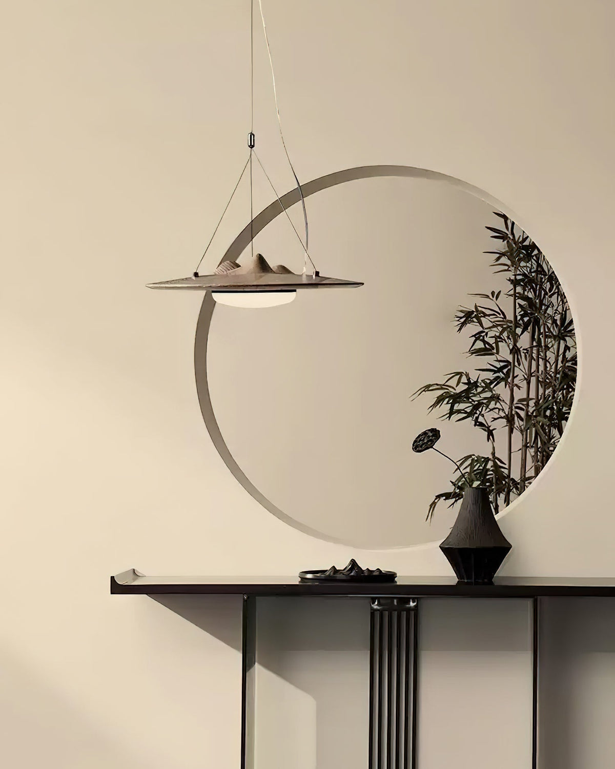 Renia Wood Pendant Light-Moonnatur