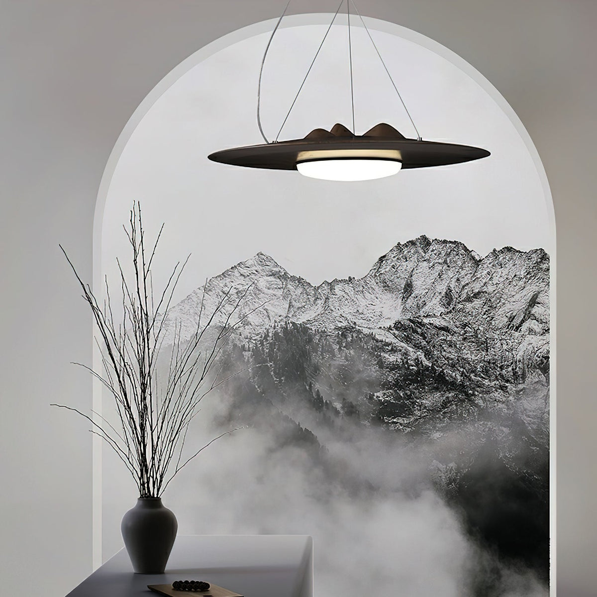 Renia Wood Pendant Light-Moonnatur